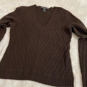 Dark Brown Ralph Lauren Cashmere Sweater